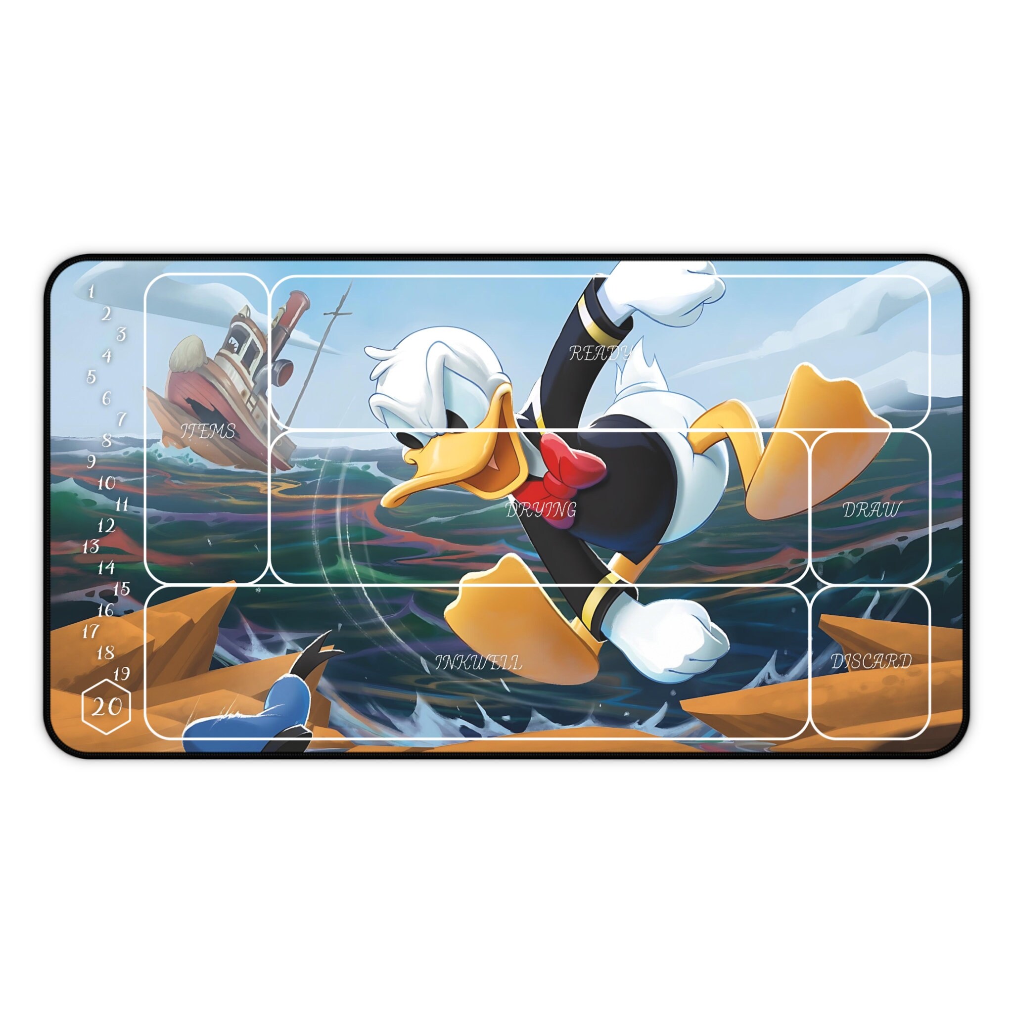 Disney LORCANA プレイマット（Donald Duck） Amazon.com: Ravensburger Disney Lorcana TCG Playmat