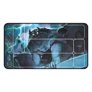 TCS Spielmatten - Lorcana - Beast Forbidding Recluse - verschiedene Größen MIT Spielzonen