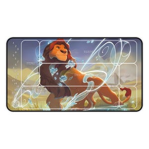 TCG Play Mats - Lorcana - Mufasa Ruler of Pride Rock - vários tamanhos COM zonas