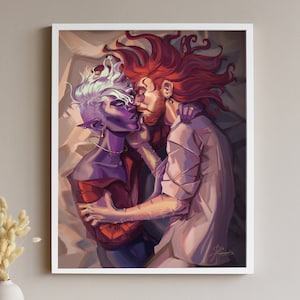 Kritisk roll-tryck: Shadowgast - Caleb och Essek - DnD-affisch