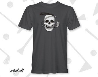 Iron Man Skull Golf T-Shirt: Superhero Golfer Gift