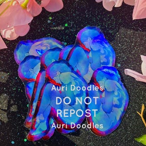 Holographic Cortana Sticker: Rampancy - Sci-Fi Gaming Art