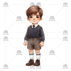 Ilustração Digital Elegante para Crianças - Arte Infantil para Comunhão e Eventos Especiais