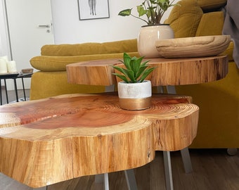 Coffe Table, Sequoia Side Table, Wooden Table, Unique