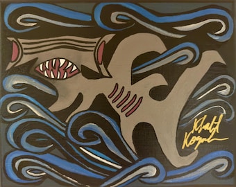 Hammerhead Shark Art Print