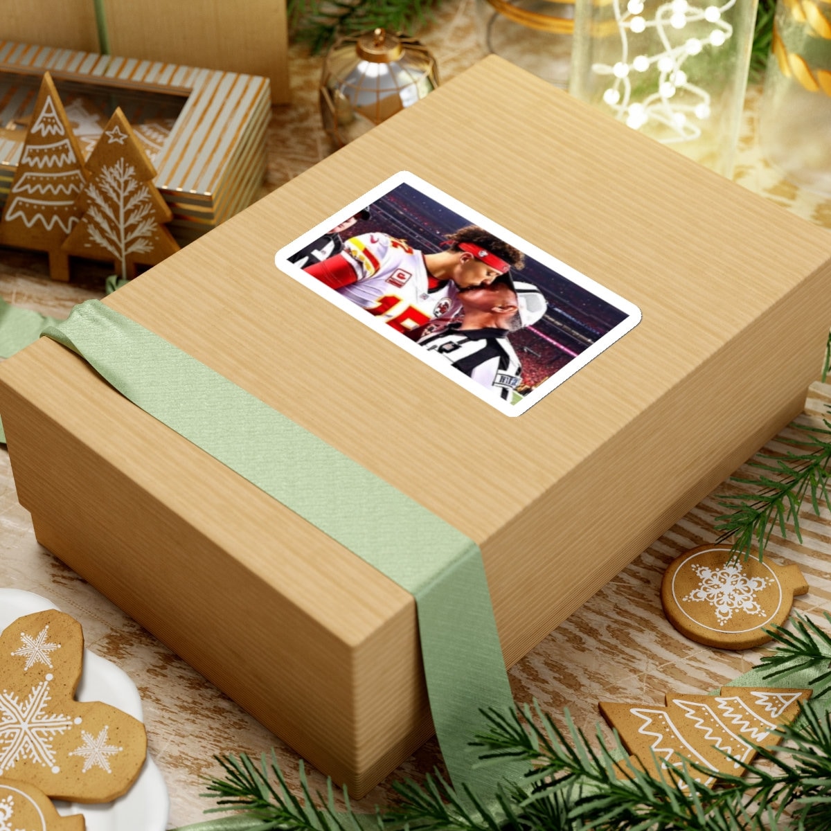 Patrick Mahomes Kissing Ref Sticker Etsy