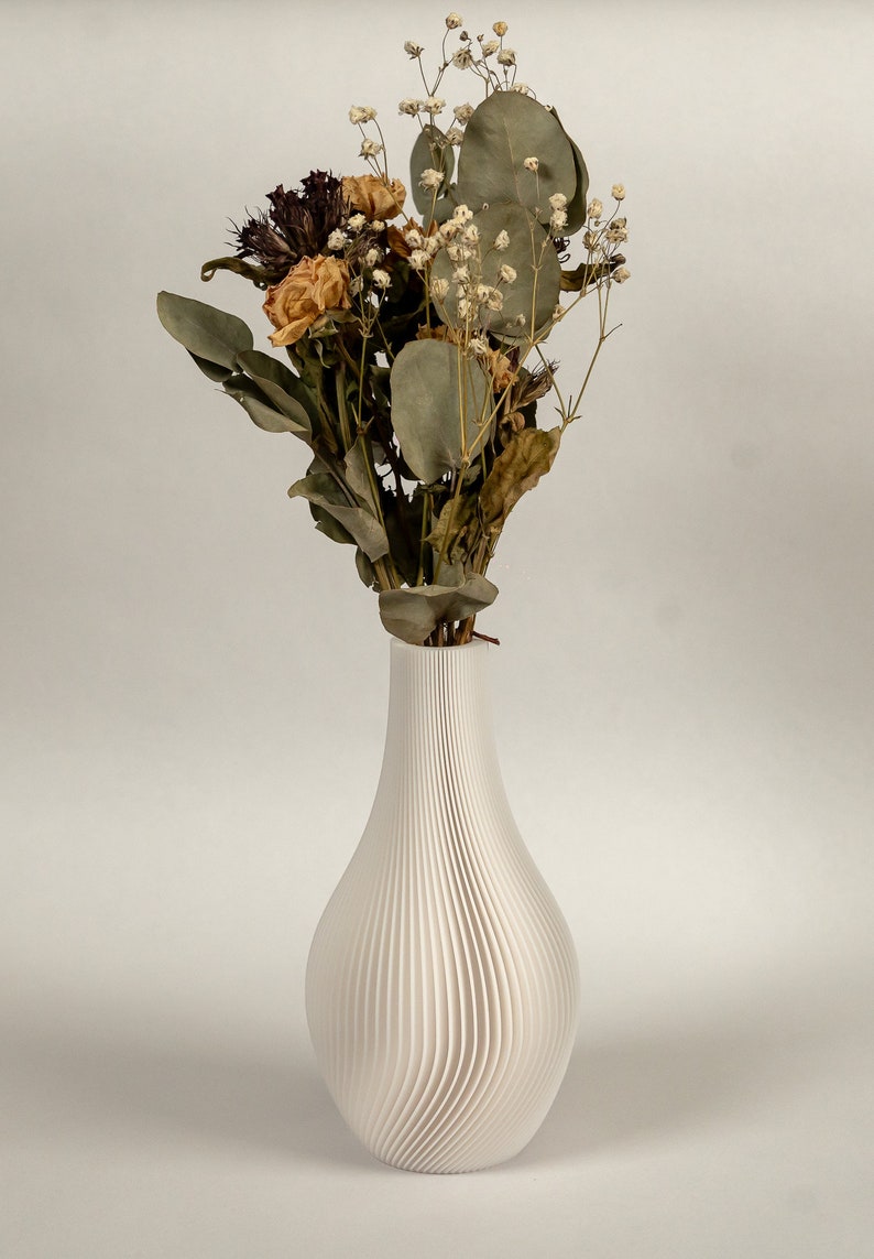 Vase Dekovase Vasen Spiralvasen Designvasen Trockenblumen Blumenvase Donutvase Bild 3