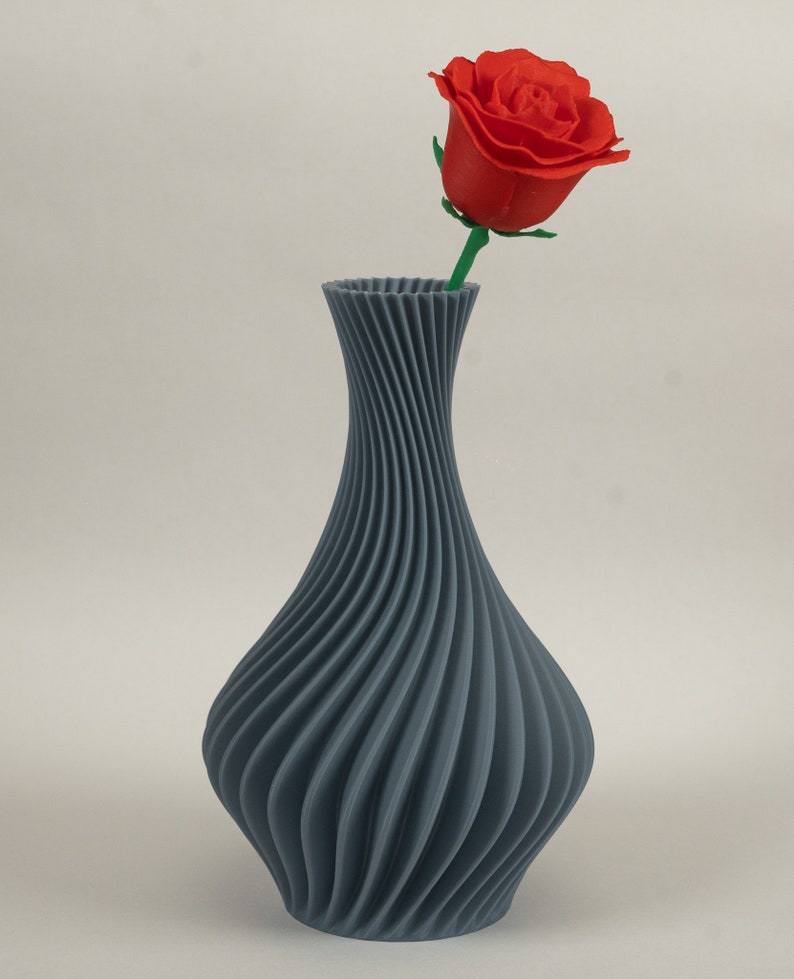 Vase Dekovase Vasen Spiralvasen Designvasen Trockenblumen Blumenvase Donutvase Bild 4