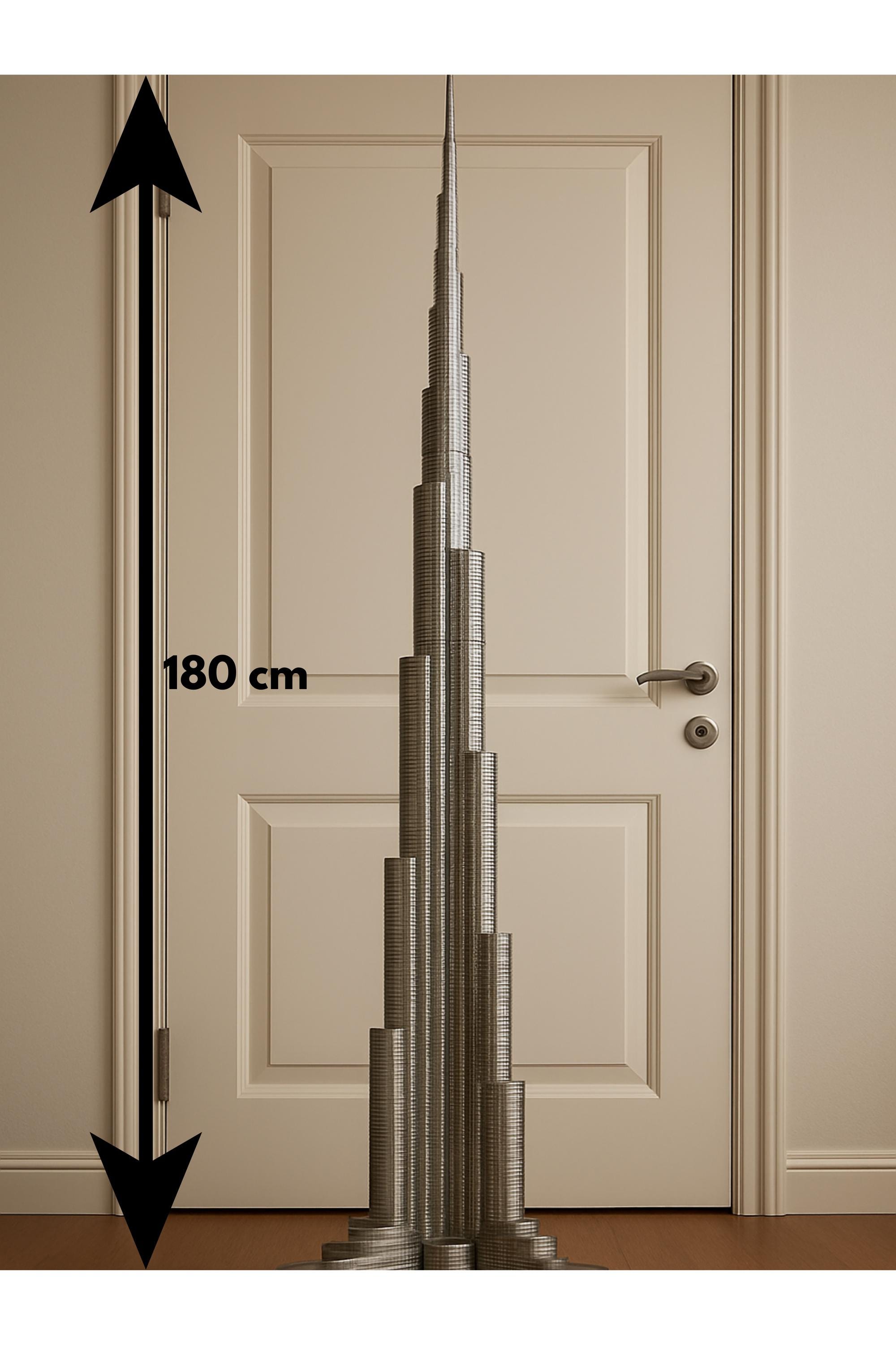 ブルジュ・ハリファ | ドバイのランドマーク | 超高層ビル | 180 cm