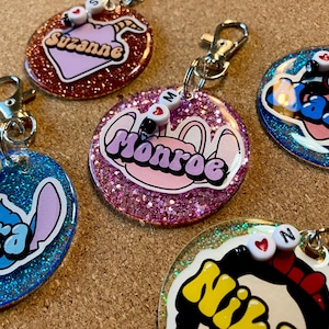 Personalized Disney character inspired keychain or bag tag