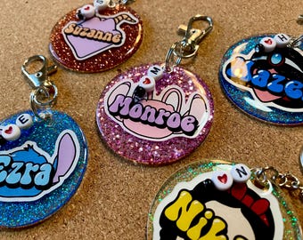 Personalized Disney character inspired keychain or bag tag