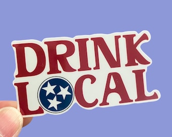 Tennessee Craft Beer Sticker: Drink Local Vinyl Decal