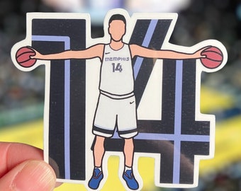 Zach Edey Sticker - Memphis Grizzlies Decal Laptop Tumbler Water Bottle Cell Phone