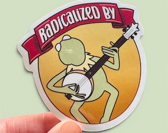 Radicalized by Kermit Decal for Laptop, Tumbler or Cell Phone