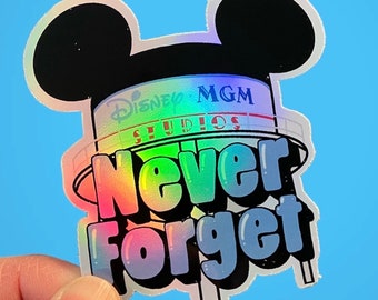 Holographic MGM Studios Vinyl Decal for Laptop or Tumbler - WDW - Disney Parks - Retro 90's