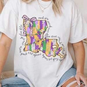 Louisiana Mardi Gras Coquette PNG, Faschingsdienstag, Mardi Gras Louisiana Karte, Coquette Mardi Gras PNG, Mardi Gras Design Shirt PNG Sublimation
