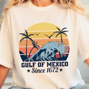 Gulf of Mexico Est 1672 SVG, Golfo de México 1672 Retro Vintage SVG, Gulf of Mexico SVG, Mexico Beach Vibes Svg, Gulf of Mexico Forever Svg