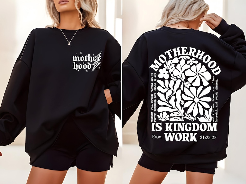 Motherhood is Kingdom Work SVG PNG, Retro Christian Mom SVG, Bible Quote Svg, Religious Svg, Christian Mothers Day Svg, Digital Download