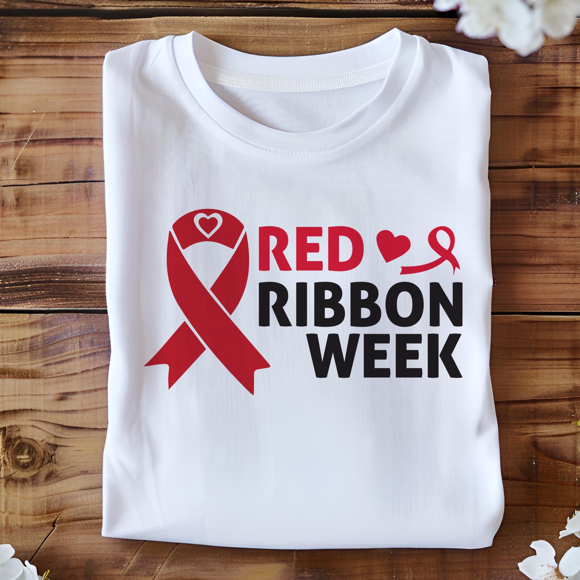 Red Ribbon Week Awareness SVG, Red Ribbon Week PNG SVG, Red Ribbon Week ...