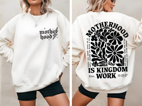 Motherhood is Kingdom Work SVG PNG, Retro Christian Mom SVG, Bible Quote Svg, Religious Svg, Christian Mothers Day Svg, Digital Download