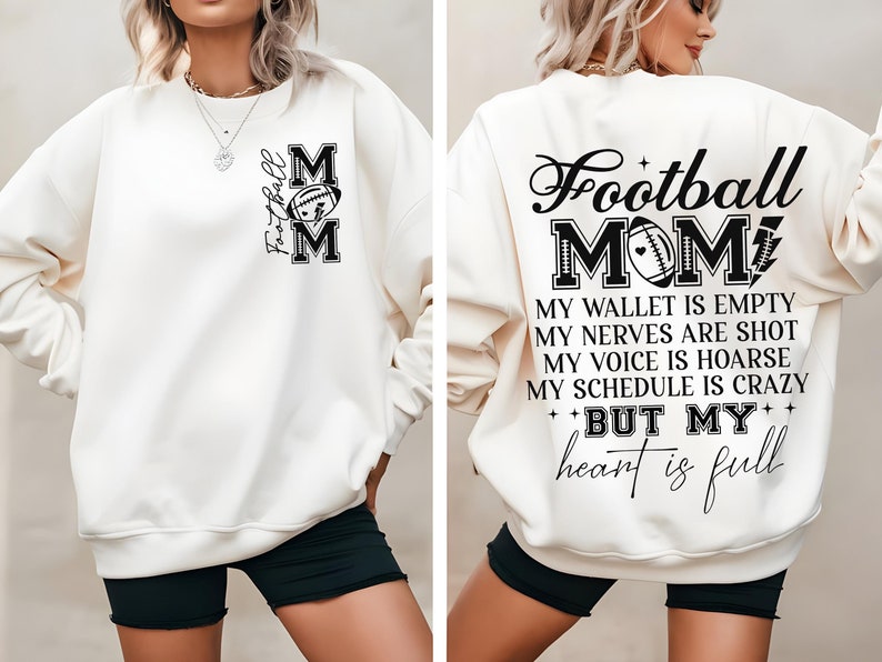 Football Mom SVG, Football Mom My Wallet is Empty SVG, Football Mom Shirt SVG, Mom Life Svg, Football Svg, Football Mama Svg, Cut Files