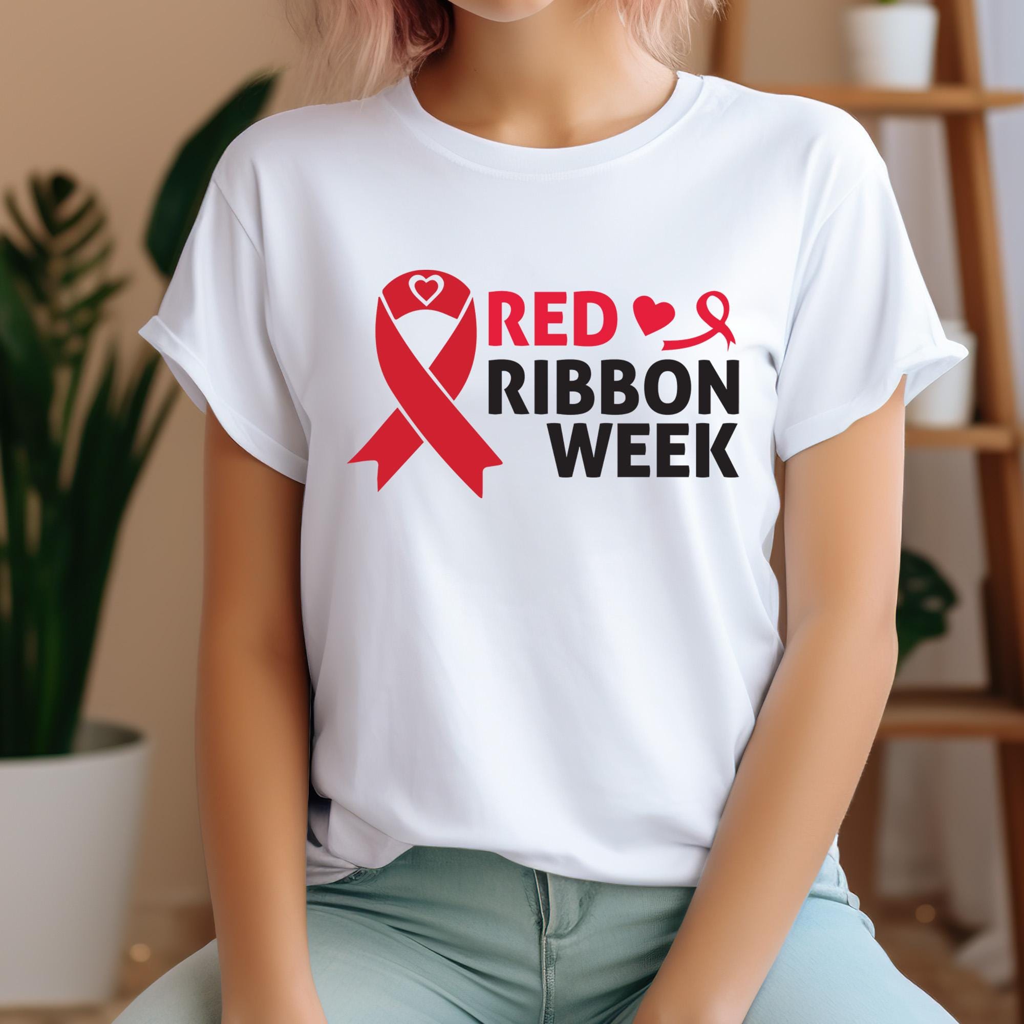 Red Ribbon Week Awareness SVG, Red Ribbon Week PNG SVG, Red Ribbon Week ...