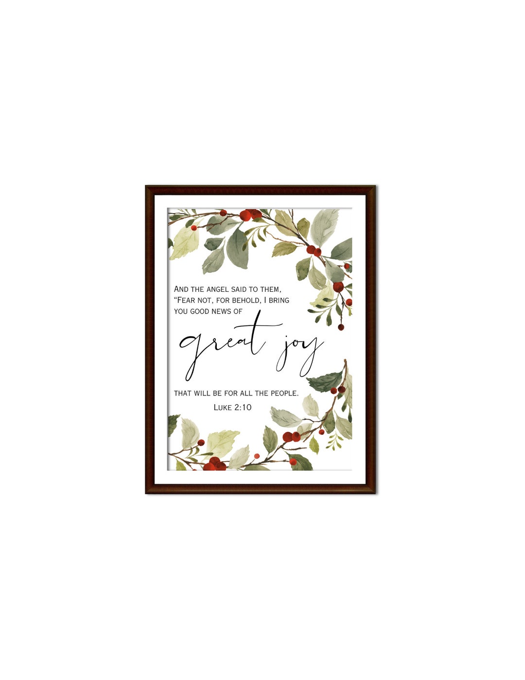 Great Joy Christmas Wall Art Etsy