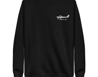 Cessna 150 Custom Embroidered Logo Sweatshirt. Comfortable Quality Shirt for Pilot, Aircraft Owner, Aviator.