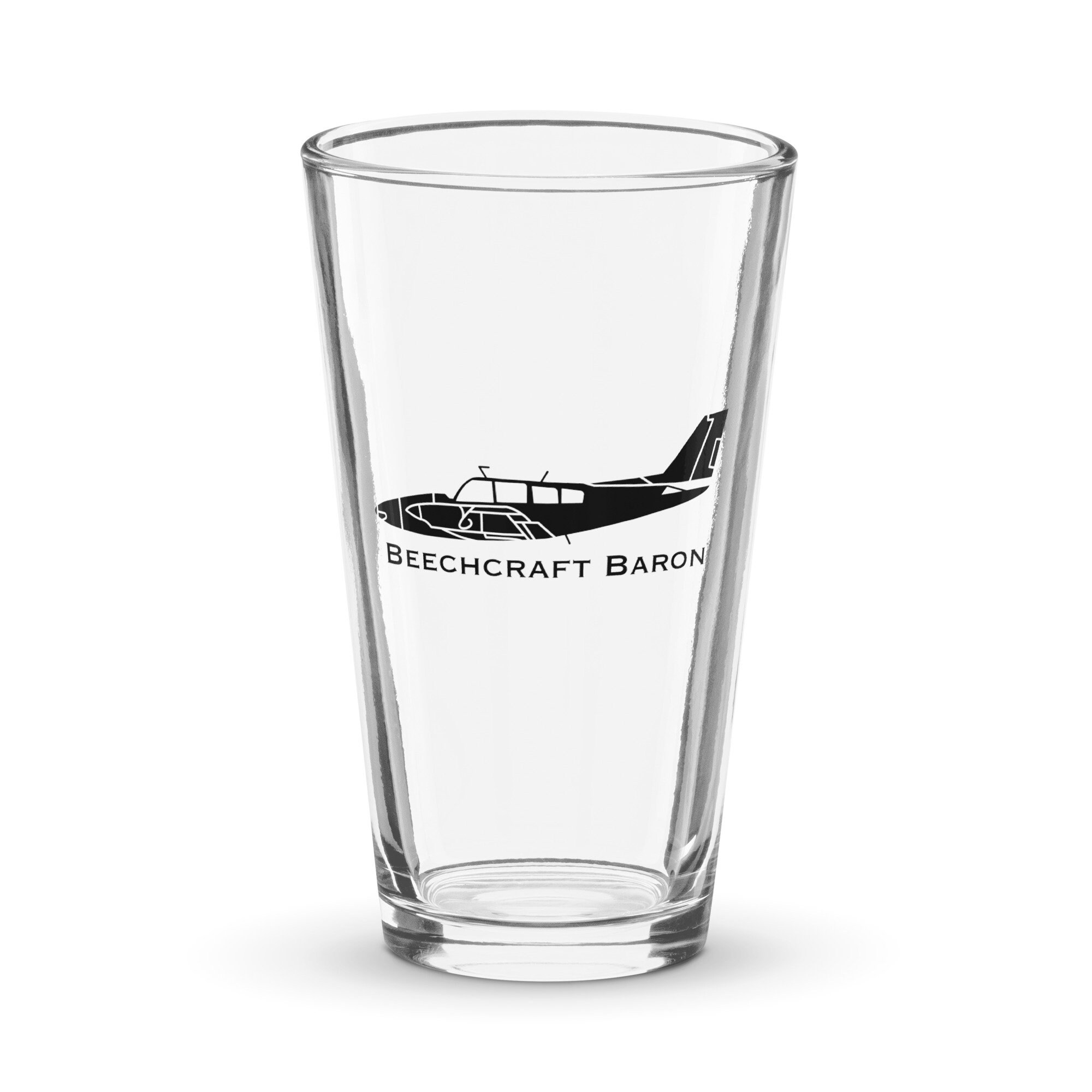 Custom Beechcraft Baron BE-55 Shaker Pint Glass