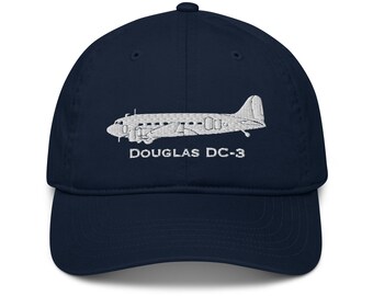 Douglas DC-3 Custom Embroidered Airplane Hat | Airshow Hat