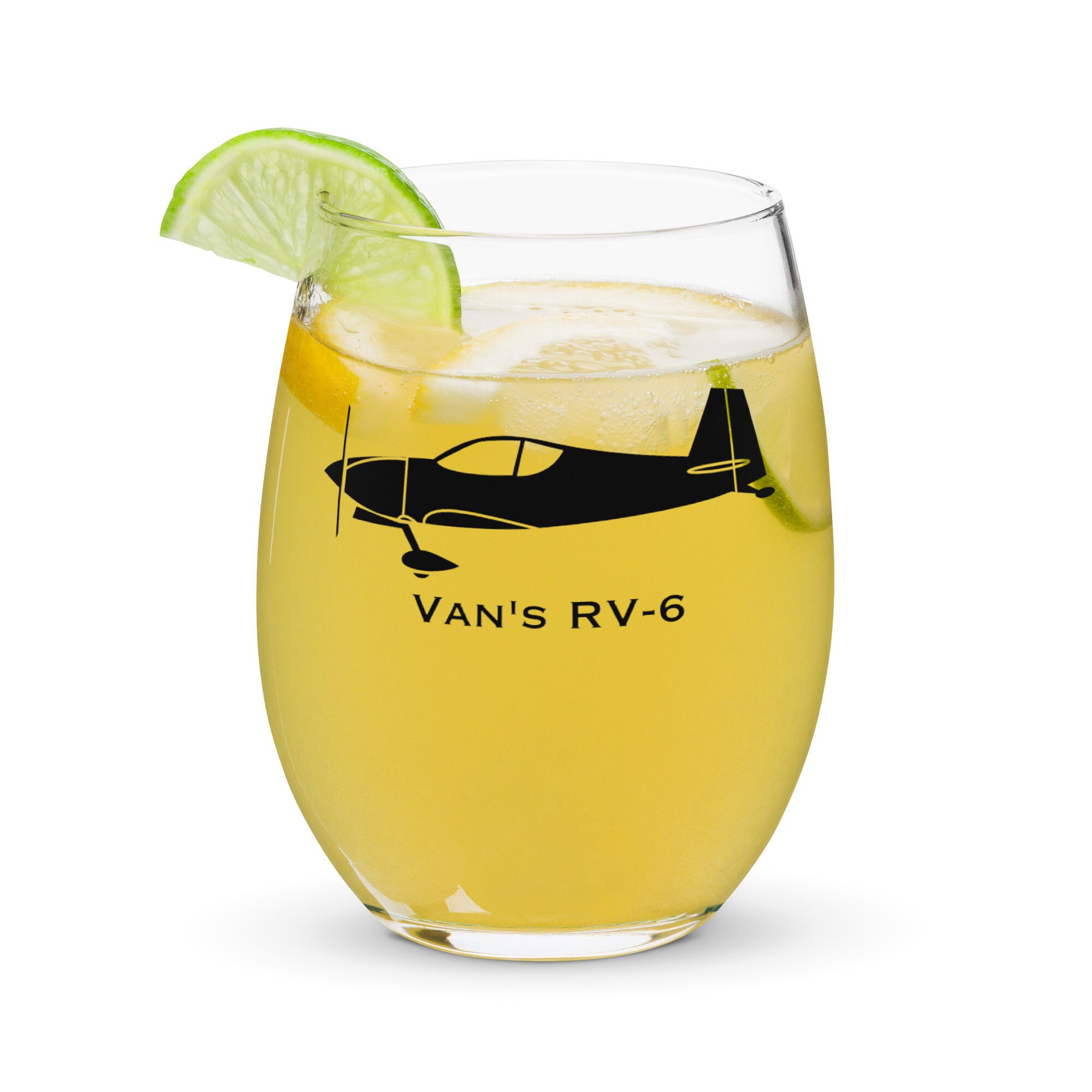 Custom Vans RV6 Stemless Wine Glass | Tumbler | Picnic Party Glassware