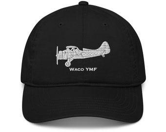 Waco Classic YMF Custom Cotton Pilot Hat | Christmas Gift for Pilot | New Pilot Gift | Custom Tail Number | Aviation Hat | Aviator Gift