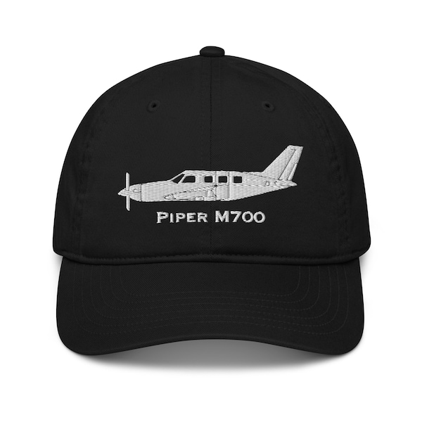 Piper M700 Bestickte Flugzeug Mütze | Personalisierte Pilotenkappe | Piper M700 Ball Cap
