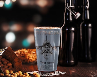 Personalized F16 Shaker Pint Glass