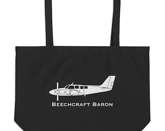 Sac fourre-tout bio avion Baron BE-58 Beechcraft | Sac pour équipement d'avion | Sac à dos