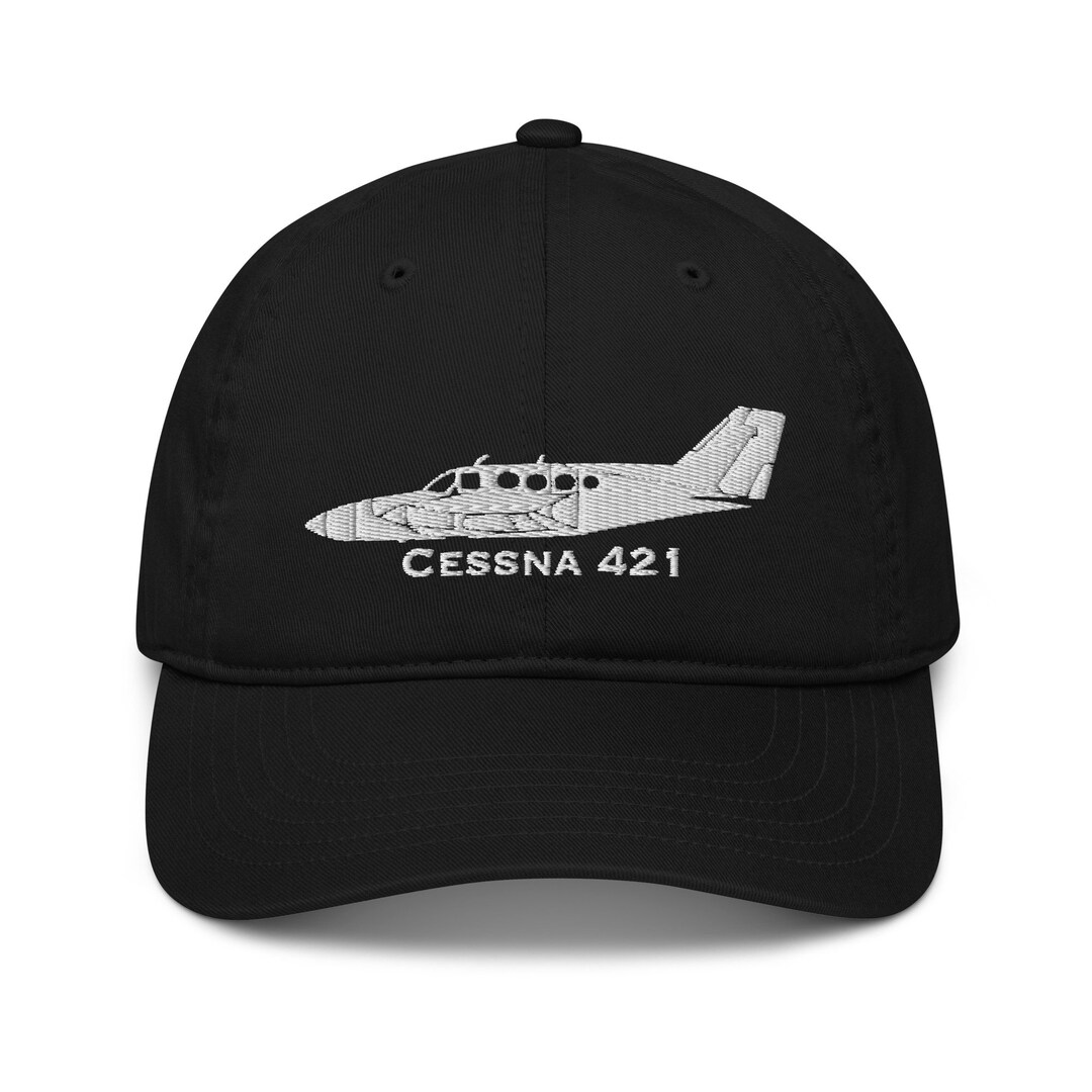 Cessna 421 Custom Embroidered Comfortable Organic Cotton Pilot Hat ...
