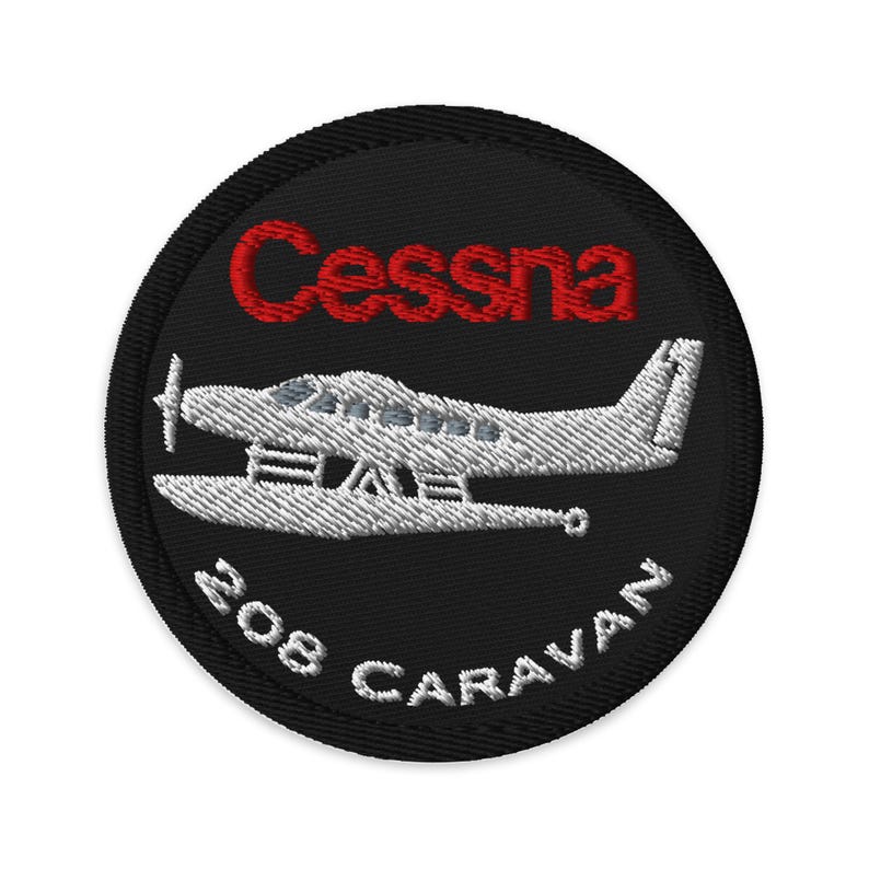 3 Inch Round Cessna 208 on Floats Patch