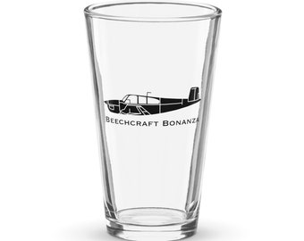 Custom Beechcraft Bonanza BE-35 Shaker Pint Glass