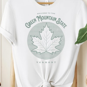Willkommen in Vermont Shirt, Green Mountain State T-Shirt, Urlaub Shirt, einzigartiges Reise Souvenir Geschenk, Ahorn T-Shirt, schrulliges Kleid, State Pride T-Shirt