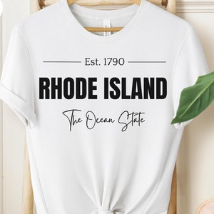 Rhode Island T-Shirt, Ocean State Tee, Perfect Gift For State Pride, Ideal Travel & Vacation Souvenir, Great Gift For Rhode Island Residents