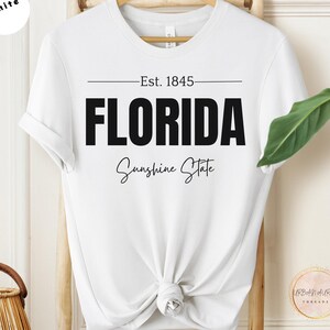 Florida Sunshine State shirt, vintage style tee with founding year, great for casual wear, perfect gift for Florida lovers, Vacation Gift