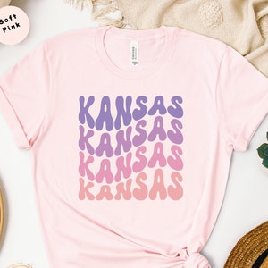 Kansas Shirt, Kansas State T-shirt, Kansas Travel Gift, Cute Kansas Shirt, State Love Shirt, Kansas Apparel, Kansas Vacation, Home State T