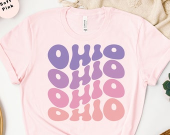 Ohio Shirt, Ohio Zustand T-Shirt, Ohio Reisegeschenk, süßes Ohio Shirt, Zustand Liebe Shirt, Heimat Zustand T-Shirt, Reise Shirt, Andenken Shirt
