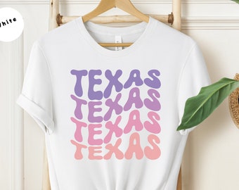 Camisa de Texas, camiseta del estado de Texas, regalo de viaje de Texas, camisa linda de Texas, camisa de amor del estado, camiseta del estado de origen, estado de la estrella solitaria, recuerdo de Texas