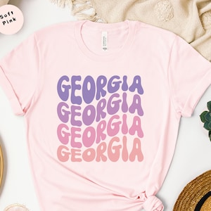 Georgia Shirt, Georgia State T-shirt, Georgia Travel Gift, Cute Georgia Shirt, State Love Shirt, Georgia Apparel, Georgia Vacation