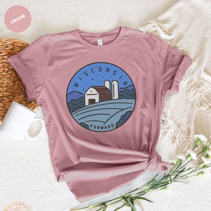 Wisconsin Shirt, Wisconsin T-shirt, State of Wisconsin, Wisconsin State Motto, Wisconsin State Tee, Home State Shirt, Wisconsin Tee