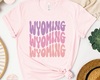 Wyoming Shirt, Wyoming State T-shirt, Wyoming Travel Gift, Cute Wyoming Shirt, State Love Shirt, Home State Tee, Wyoming Souvenir