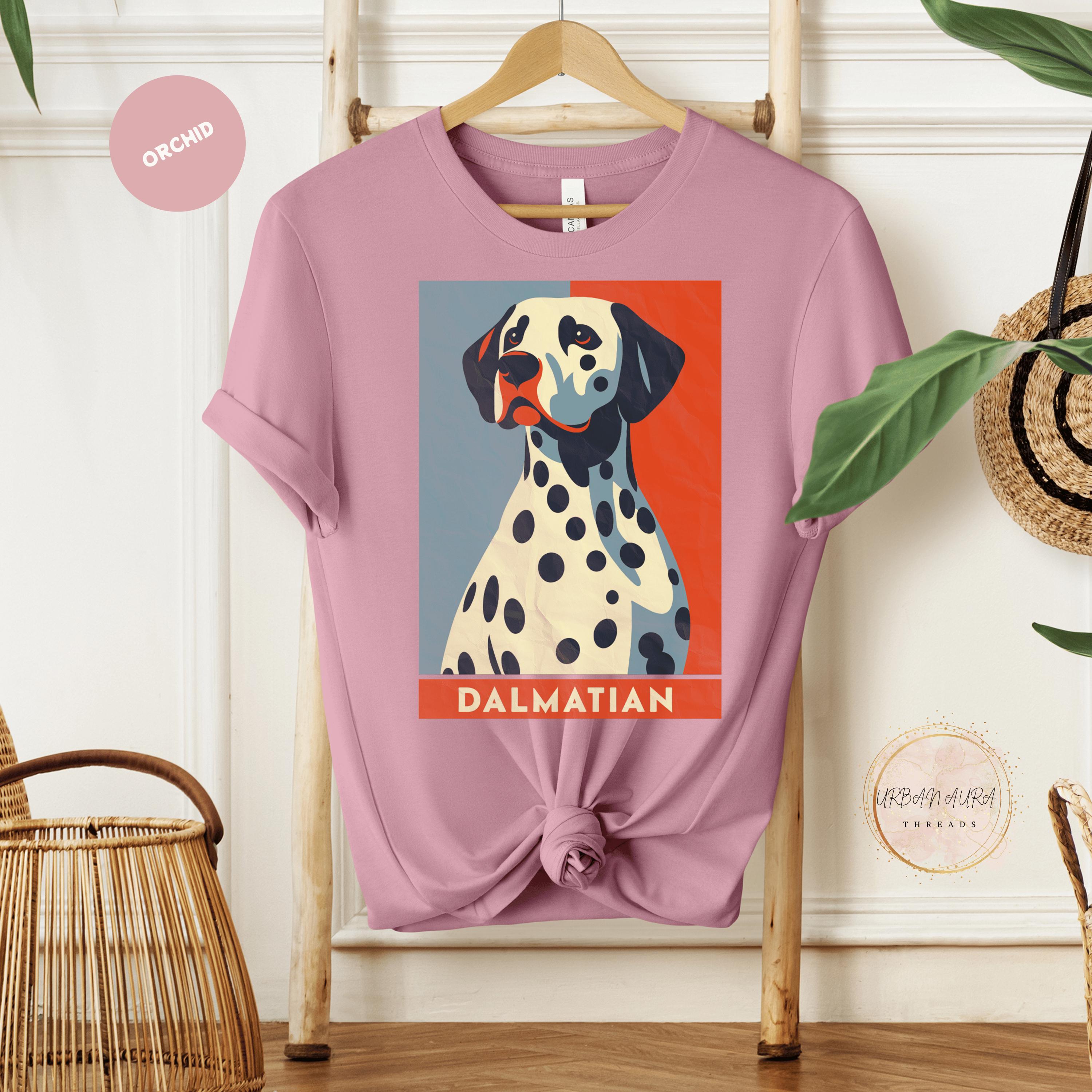 レトロなダルメシアン犬Tシャツ、犬好きの方のためのヴィンテージ 