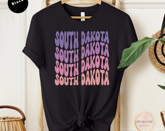 Süd Dakota Shirt, Süd Dakota Zustand T-Shirt, Süd Dakota Reisegeschenk, Süßes South Dakota Hemd, Zustand Liebe Shirt, Heimat Zustand T-Shirt