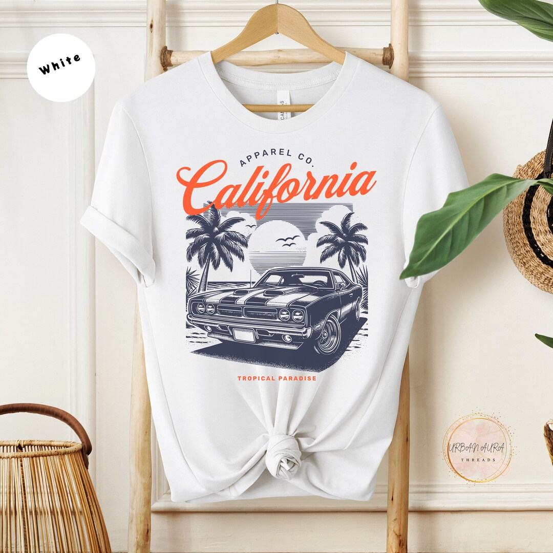 Premium Vector | T Shirt Summer,retro Vintage Car In Beach